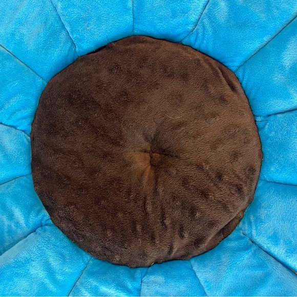 Blooming Bath Baby Bath Soft Sink Bath Pillow Blue 0-6 Months Flower Seat - Picture 3 of 8